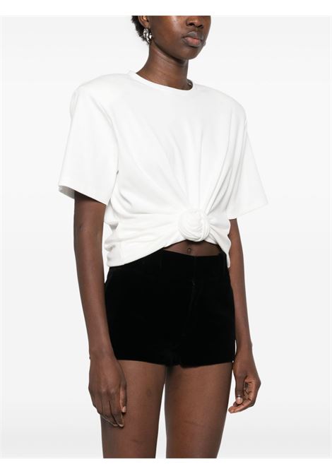 White knot-detail T-shirt Magda butrym - women MAGDA BUTRYM | 181425CRM
